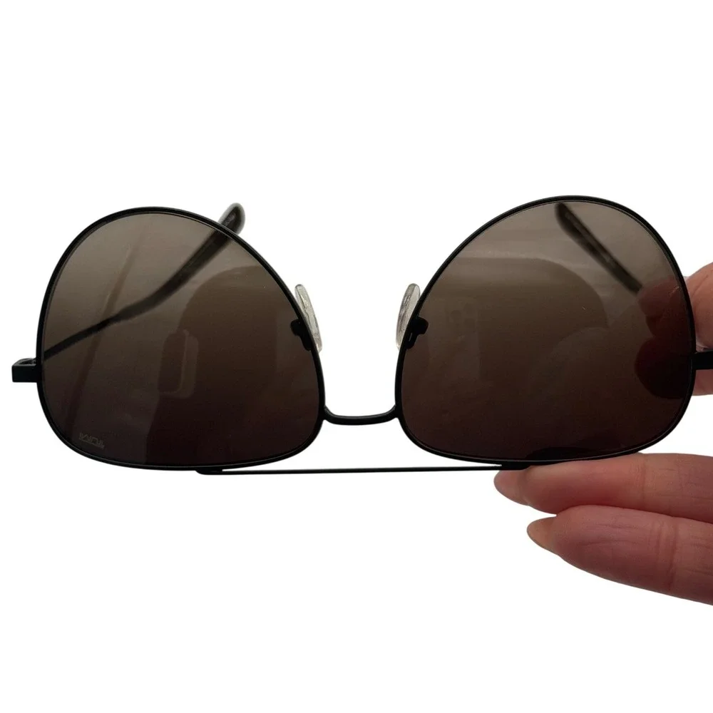 Tumi STU008 0531 Black Brown Gradient Aviator Sunglasses NEW Original‎ Packaging